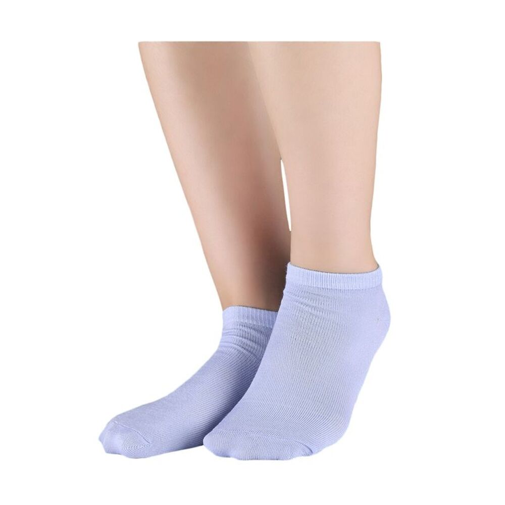 Athletic Low Cut Ankle Socks-Stretch Cuffs Soft 10 Pairs Sky Blue